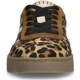 Manfield - Dames - Beige Zebraprint Sneakers - Suède Details