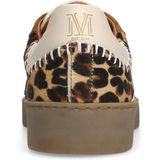 Manfield - Dames - Beige Zebraprint Sneakers - Suède Details