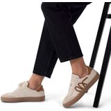 Manfield - Leren Sneakers - Beige