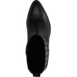 Manfield - Dames - Zwarte leren westernlaarsjes