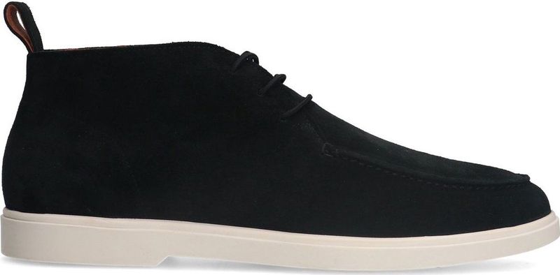 Manfield - Desert Boots - Zwart - Suède