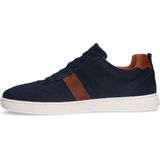 No Stress - Heren - Blauwe nubuck sneakers