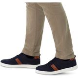 No Stress - Heren - Blauwe nubuck sneakers