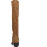 Manfield - Bruine Hoge Laarzen - Suède - Dames