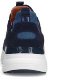 Manfield - Dames - Blauwe denim sneakers