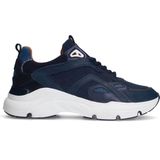 Manfield - Dames - Blauwe denim sneakers