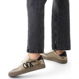 Manfield - Dames - Gouden leren sneakers