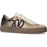 Manfield - Leren Sneakers - Goud - Leer