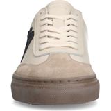 Manfield - Dames - Beige leren sneakers