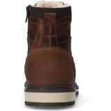 Manfield - Heren - Cognac leren veterboots