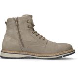 Manfield - Heren - Taupe nubuck veterboots