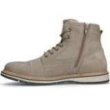 Manfield - Heren - Taupe nubuck veterboots