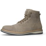 Manfield - Heren - Taupe nubuck veterboots