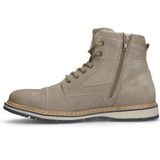 Manfield - Heren - Taupe nubuck veterboots