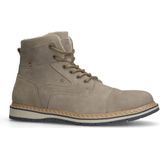Manfield - Heren - Taupe nubuck veterboots