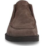 Manfield - Chelsea Boots - Bruin - Suède - Zwarte Zool 2 cm