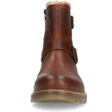 Manfield - Heren - Cognac Leren Boots - Leren - Met Gespjes en Ritssluiting