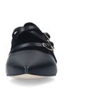 Manfield - Loafers - Zwart - Leer - Gespsluiting