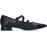 Manfield - Loafers - Zwart - Leer - Gespsluiting