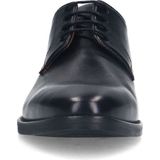 Manfield - Veterschoenen - Zwart - Leer