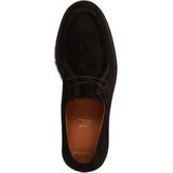 Manfield - Heren - Bruine Suède Veterschoenen - Suède - Dikke Zool 3 cm