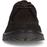 Manfield - Heren - Bruine Suède Veterschoenen - Suède - Dikke Zool 3 cm
