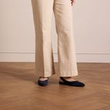 Manfield - Slingback Loafers - Donkerblauw - Suède