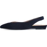 Manfield - Slingback Loafers - Donkerblauw - Suède
