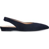 Manfield - Slingback Loafers - Donkerblauw - Suède