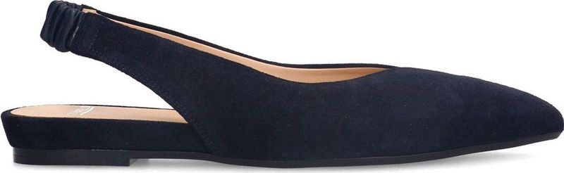 Manfield - Slingback Loafers - Donkerblauw - Suède