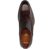 Manfield - Leren Veterschoenen - Bruin - Leer - Croco Details