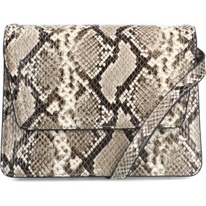 Manfield - Crossbody Tas - Beige - Imitatieleer