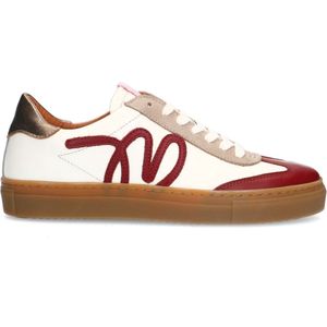 Manfield - Sneakers - Veelkleurig - Leren - Rosékleurige 'Pink Ribbon'