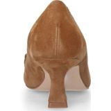 Manfield - Suède Pumps - Cognac - Bovenwerk Suède - Voering Leer