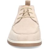 Manfield - Veterboots - Beige - Suède - Vetersluiting - Profielzool
