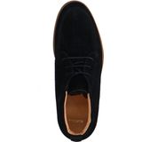 Manfield - Veterschoenen - Zwart - Suède - Leer