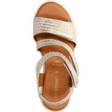 No Stress - Croco Sandalen - Goud - Leer - Met Memory Foam Voetbed