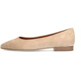 Manfield - Velvet Ballerina's - Beige - Suède