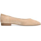 Manfield - Velvet Ballerina's - Beige - Suède