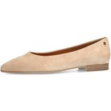 Manfield - Velvet Ballerina's - Beige - Suède