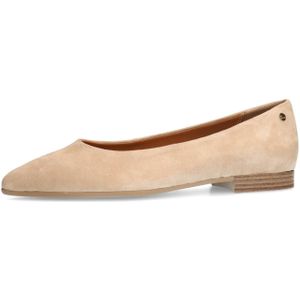Manfield - Velvet Ballerina's - Beige - Suède