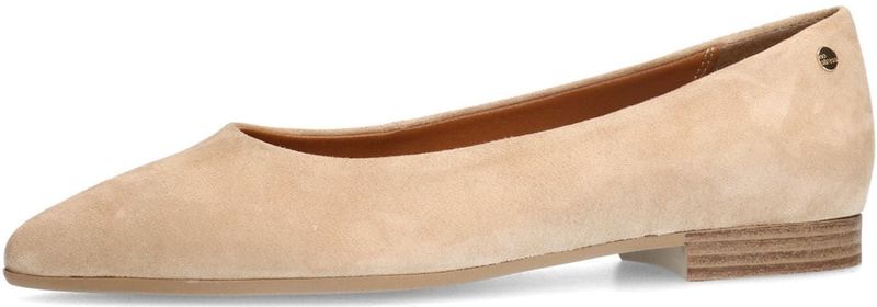 Manfield - Velvet Ballerina's - Beige - Suède