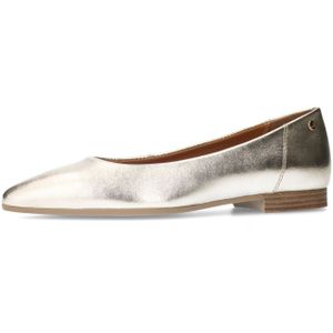 No Stress - Ballerina's - Goud - Leren - Memory Foam Voetbed