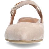Manfield - Beige Slingback Pumps - Suède - Met Memory Foam Voetbed