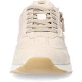 Manfield - Sneakers - Beige - Suède - Met Rits