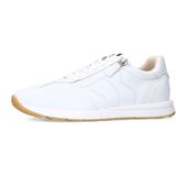 No Stress - Leren Sneakers - Wit - Textiel Voering