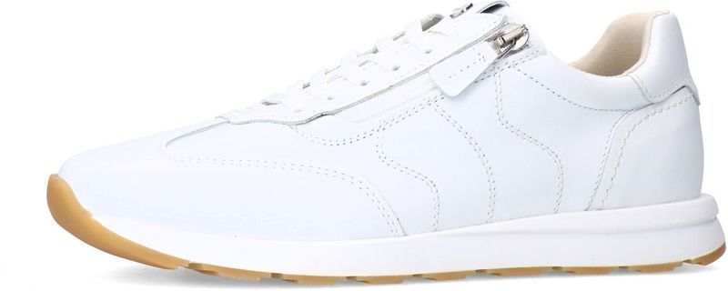 No Stress - Leren Sneakers - Wit - Textiel Voering