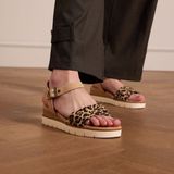 No Stress - Sandalen - Beige - Suède - Leopard Details