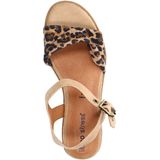 No Stress - Sandalen - Beige - Suède - Leopard Details