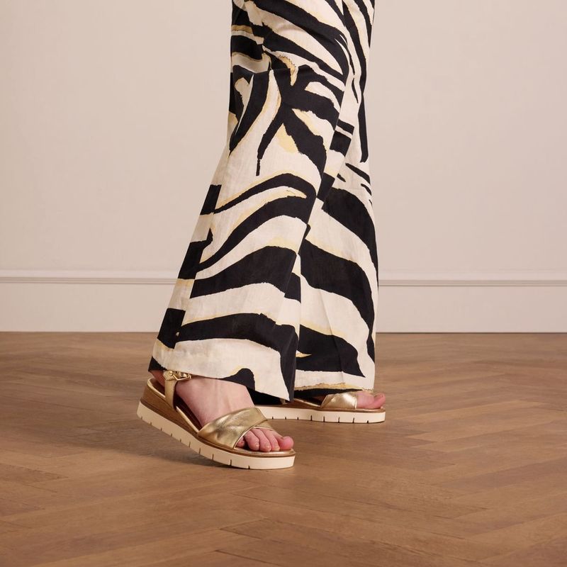 No Stress - Sandalen - Goud - Leer